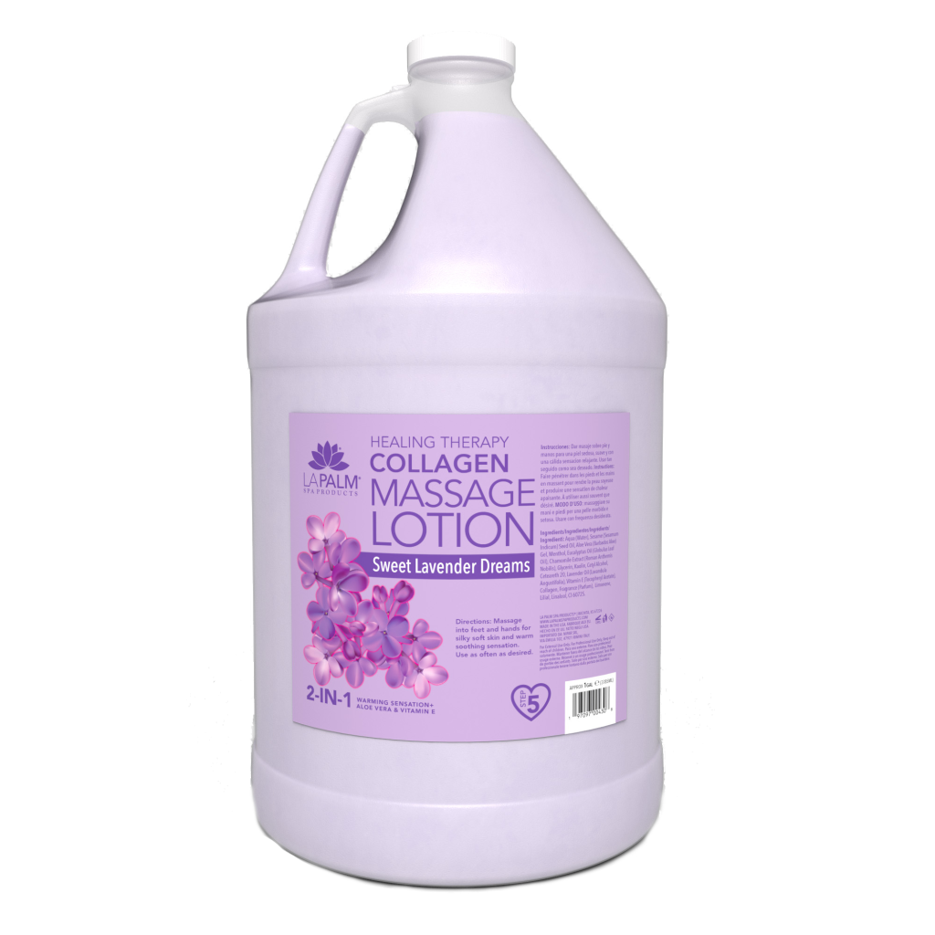 La Palm | Healing Therapy Massage Lotion - SWEET LAVENDER DREAM - 1 Gallon