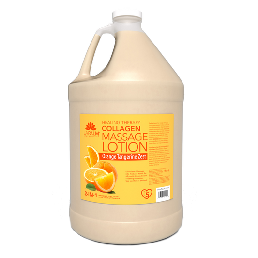 La Palm | Healing Therapy Massage Lotion - ORANGE TANGERINE ZEST - 1 Gallon