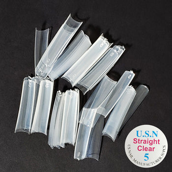 USN - Straight Nail Tip CLEAR