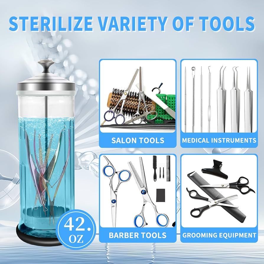 Glass Sterilizer Jar Large 1200ML