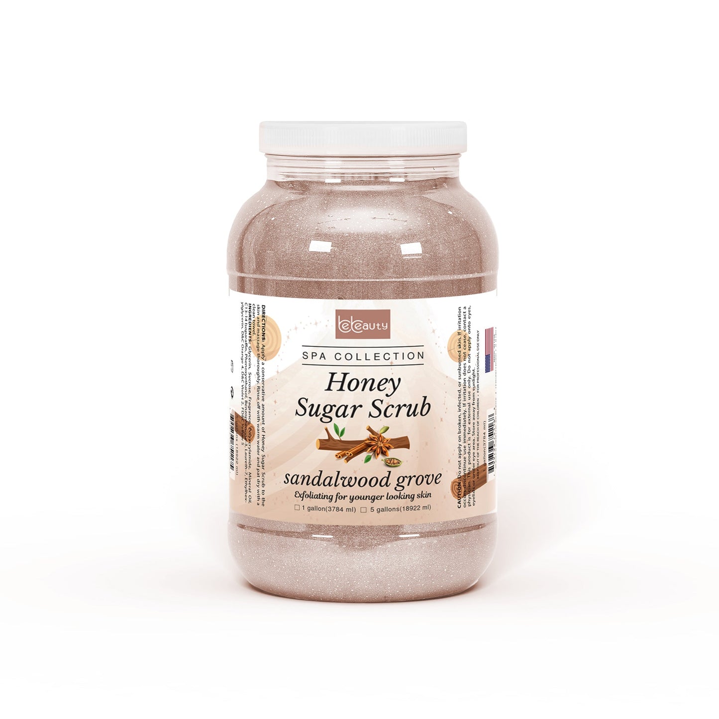 Honey Organic Sugar Scrub – Sandlewood Grove 1 Gallon | Be Beauty