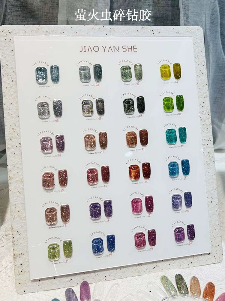 Jiao Yan She - Flash Glitter | 24 Colours/ set