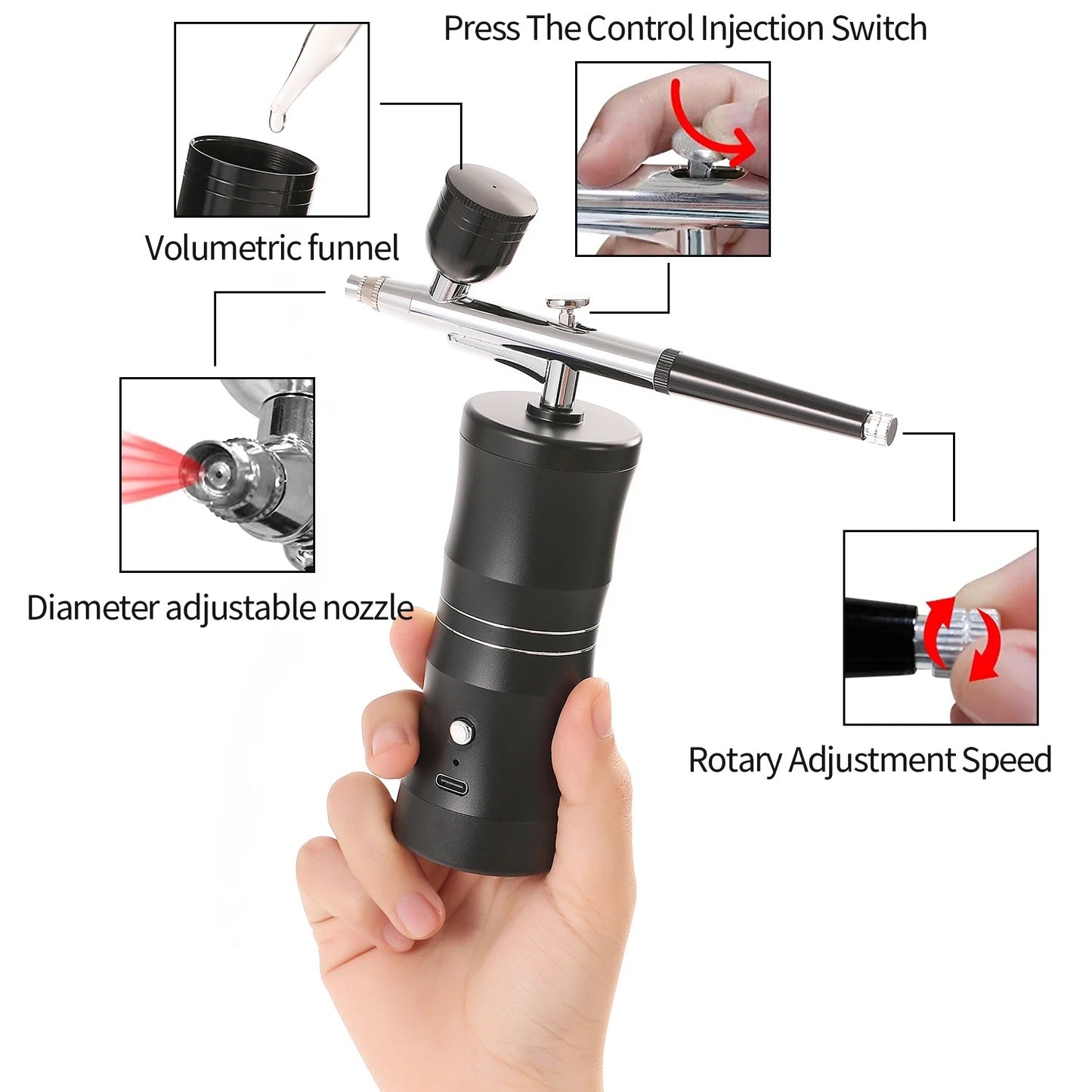 Air Brush Nail Machine Portable