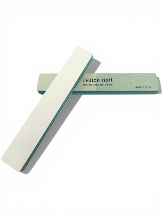 Fusion Nail 2 Sided Shiny Buffer 320/ 400/ 3000 Grit - Made in Korea