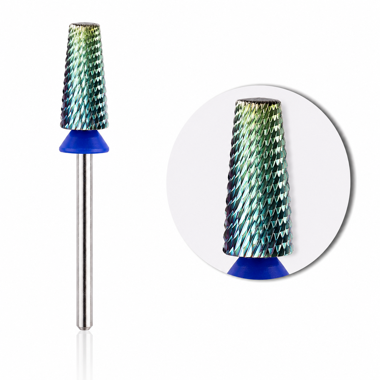 5 IN 1 NAIL DRILL BIT - MEDIUM (M) - TEAL 7.0M