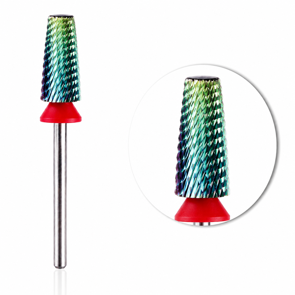 5 IN 1 NAIL DRILL BIT - FINE (F) - TEAL 7.0M