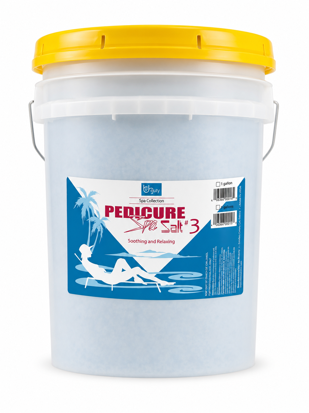 Pedicure Spa Salt #3 Blue Eucalyptus Peppermint- Bucket 20kg (LARGE SALT)
