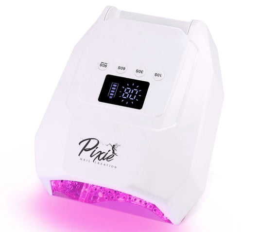 Pixie 96W Cordless Pro Cure LED NAIL Lamp - large curing space (WHITE)