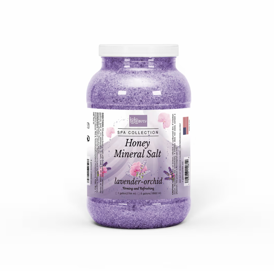 BeBeauty | Honey Mineral Salt - LAVENDER ORCHID - 1 Gallon