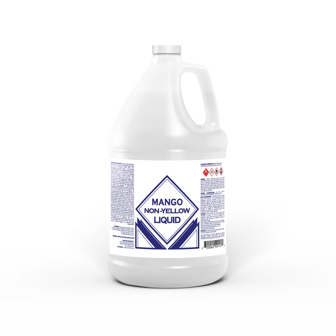 MANGO - Fast Set Non Yellow Acrylic Liquid Monomer - 1 Gallon