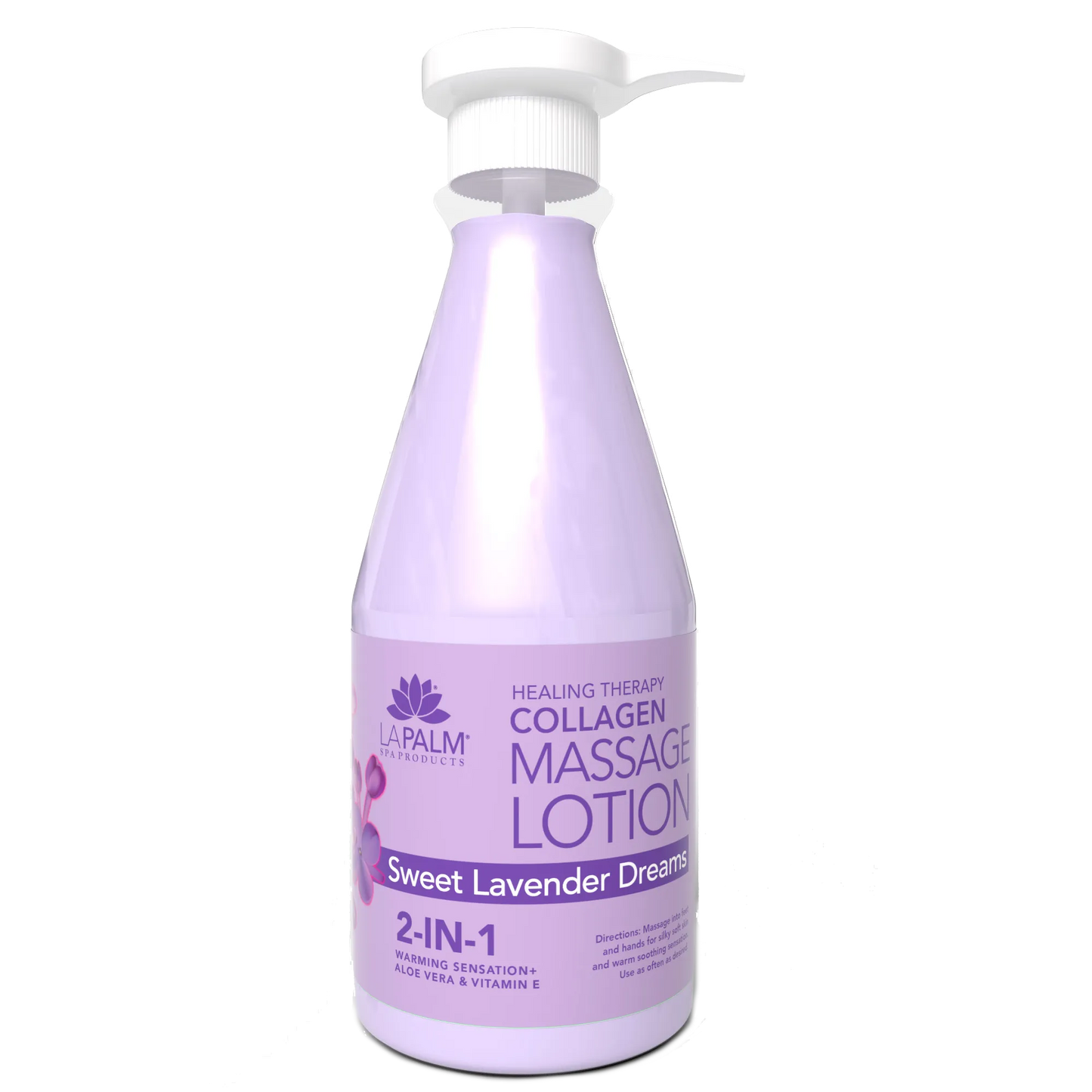 La Palm | Healing Therapy Massage Lotion - SWEET LAVENDER DREAM  - 24 oz (710ML)