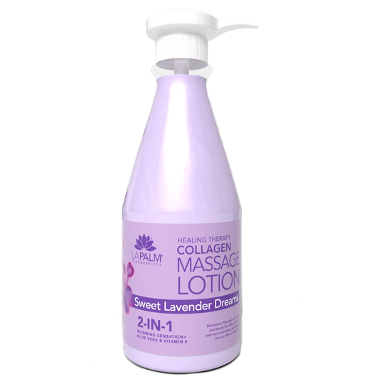La Palm | Healing Therapy Massage Lotion - SWEET LAVENDER DREAM  - 24 oz (710ML)