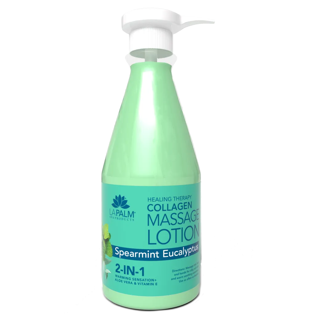 La Palm | Healing Therapy Massage Lotion - SPEARMINT EUCALYPTUS - 24 oz (710ML)