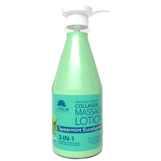 La Palm | Healing Therapy Massage Lotion - SPEARMINT EUCALYPTUS  - 24 oz (710ML)
