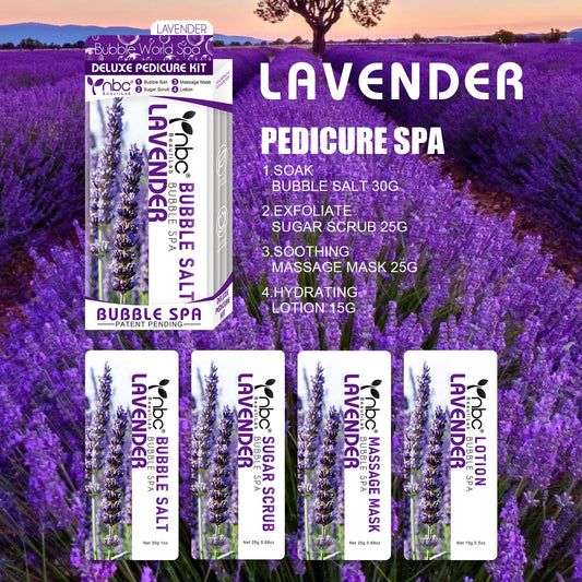 NBC Bubble World Spa 4-in-1 Pedicure kit - Lavender