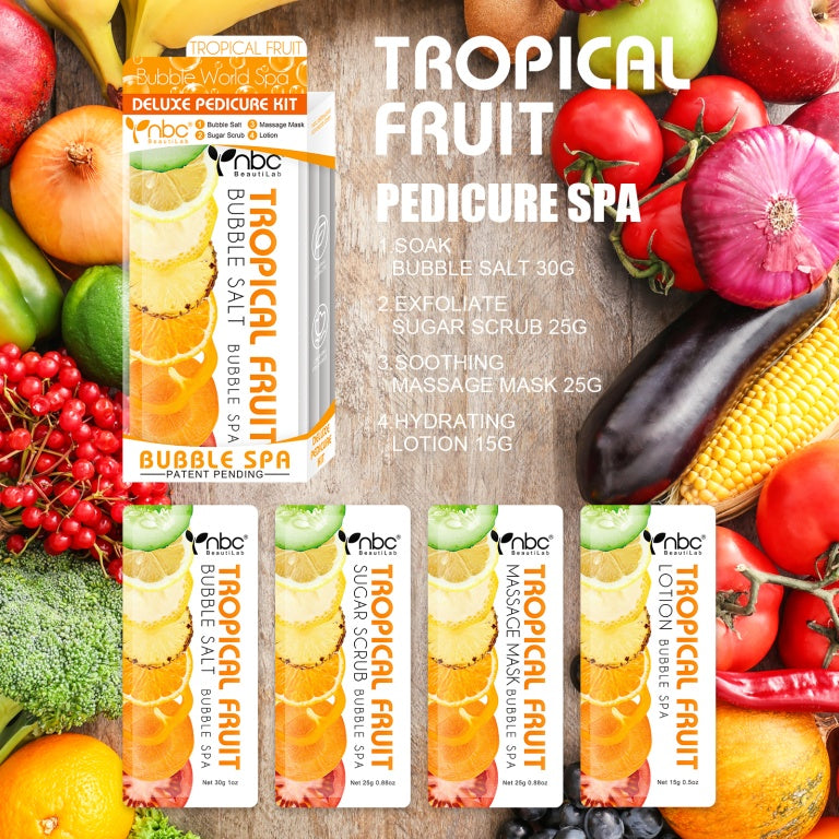 NBC Bubble World Spa 4-in-1 Pedicure kit - Tropical Fruit