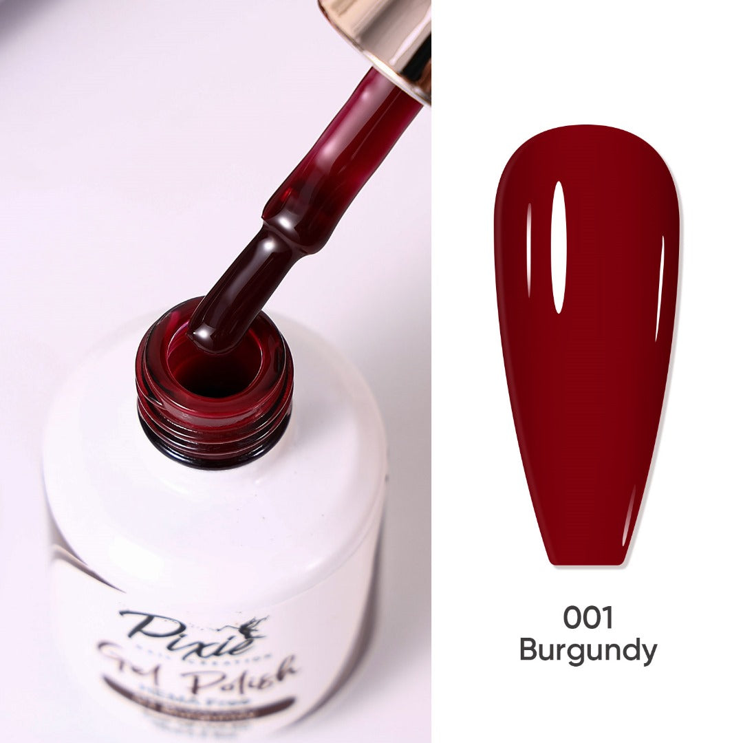 PIXIE | Super Dark Red gel polish - #SD001 Burgundy