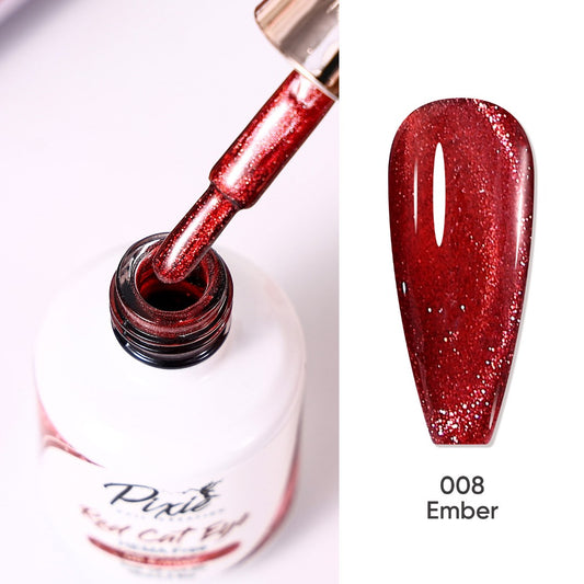PIXIE | Red Cat Eye gel polish - #CE008 Ember