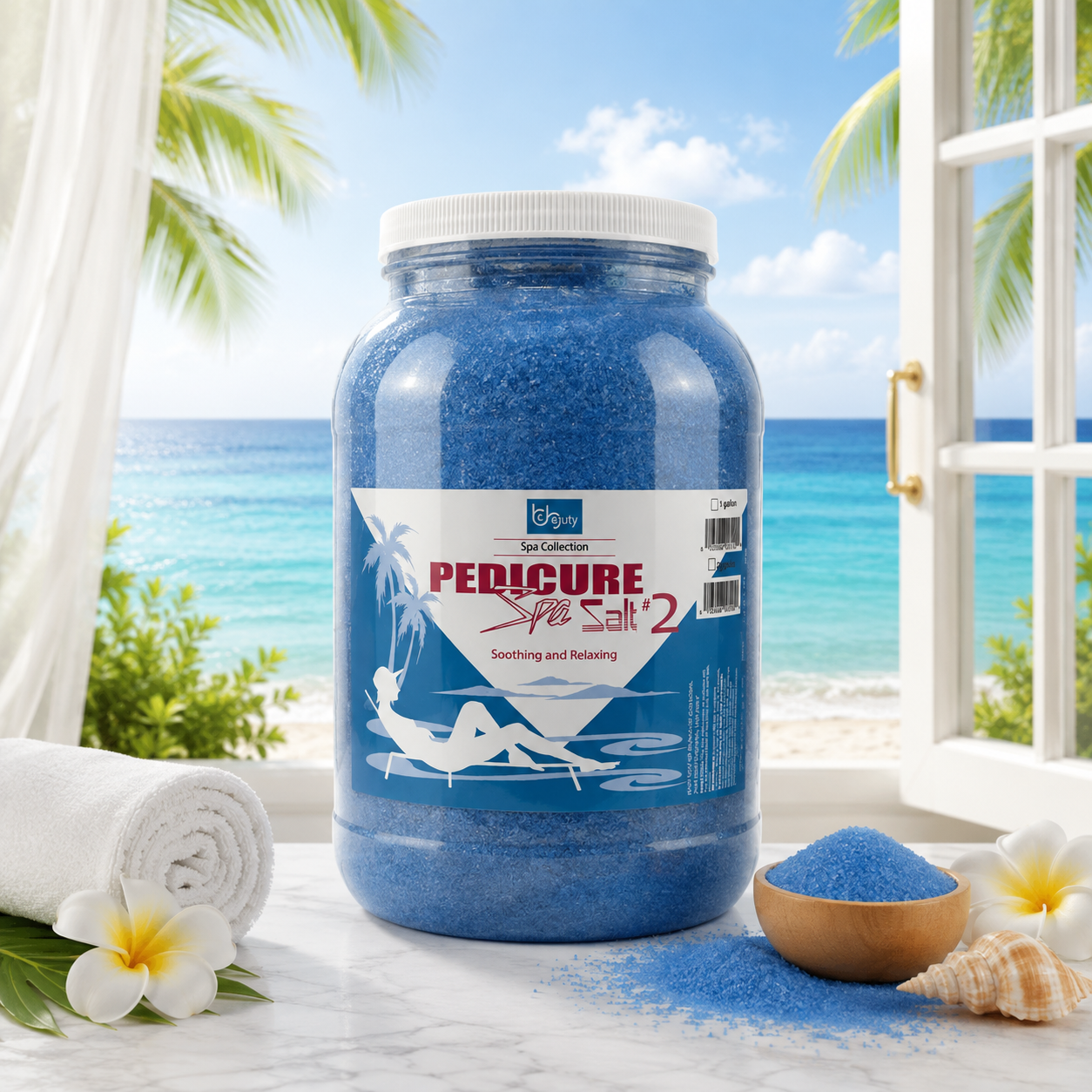 Pedicure Spa Salt #2 Blue Eucalyptus Peppermint (small Salt)- 1 Gallon| BeBeauty