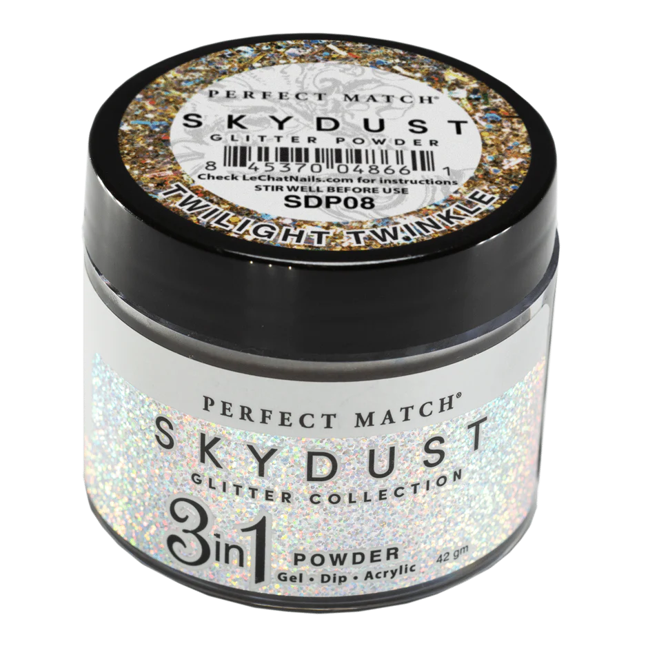 Lechat - SkyDust Glitter Powder - SDP08 Twilight Twinkle 1.5 oz