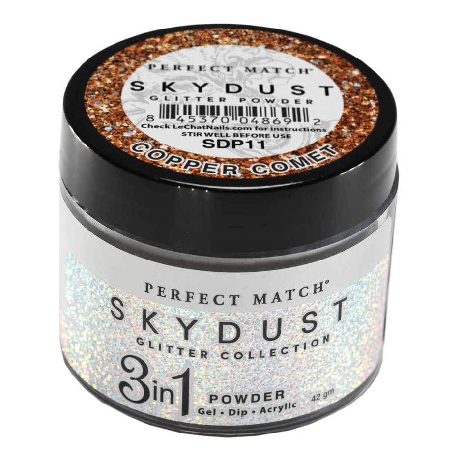 Lechat - SkyDust Glitter Powder - SDP11 Copper Comet  1.5 oz