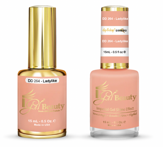 IGEL | GEL & NORMAL POLISH DUO - DD264 LADYLIKE
