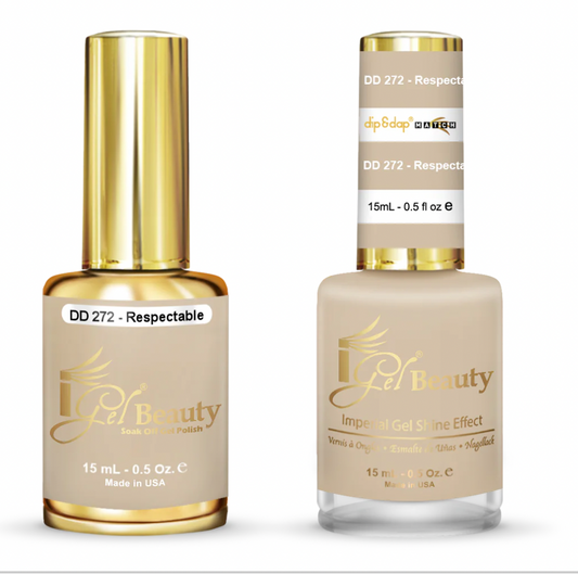 IGEL | GEL & NORMAL POLISH DUO - DD272 RESPECTABLE