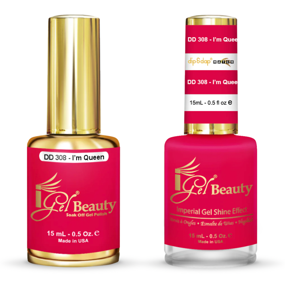 IGEL | GEL & NORMAL POLISH DUO  - DD308 I'M QUEEN
