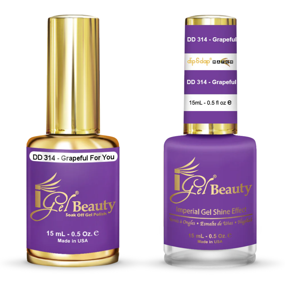 IGEL | GEL & NORMAL POLISH DUO - DD314 GRAPEFUL FOR YOU