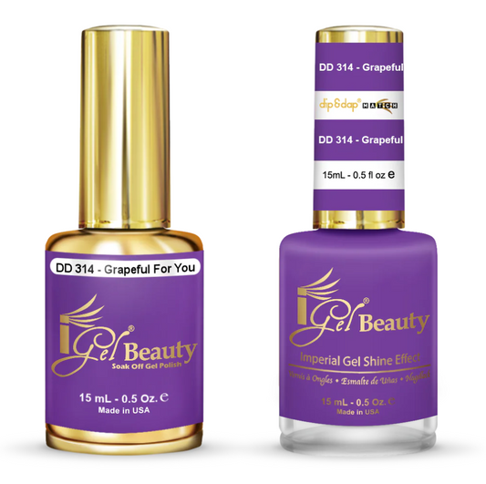 IGEL | GEL & NORMAL POLISH DUO - DD314 GRAPEFUL FOR YOU