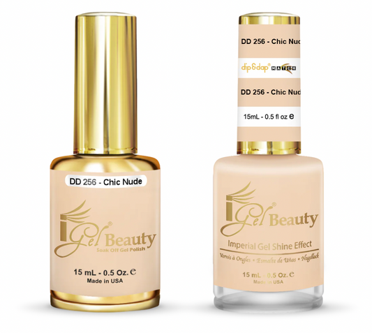 IGEL | GEL & NORMAL POLISH DUO - DD256 CHIC NUDE