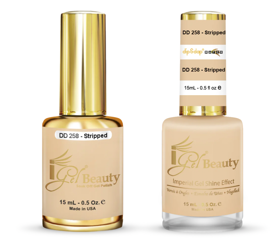 IGEL | GEL & NORMAL POLISH DUO - DD258 STRIPPED