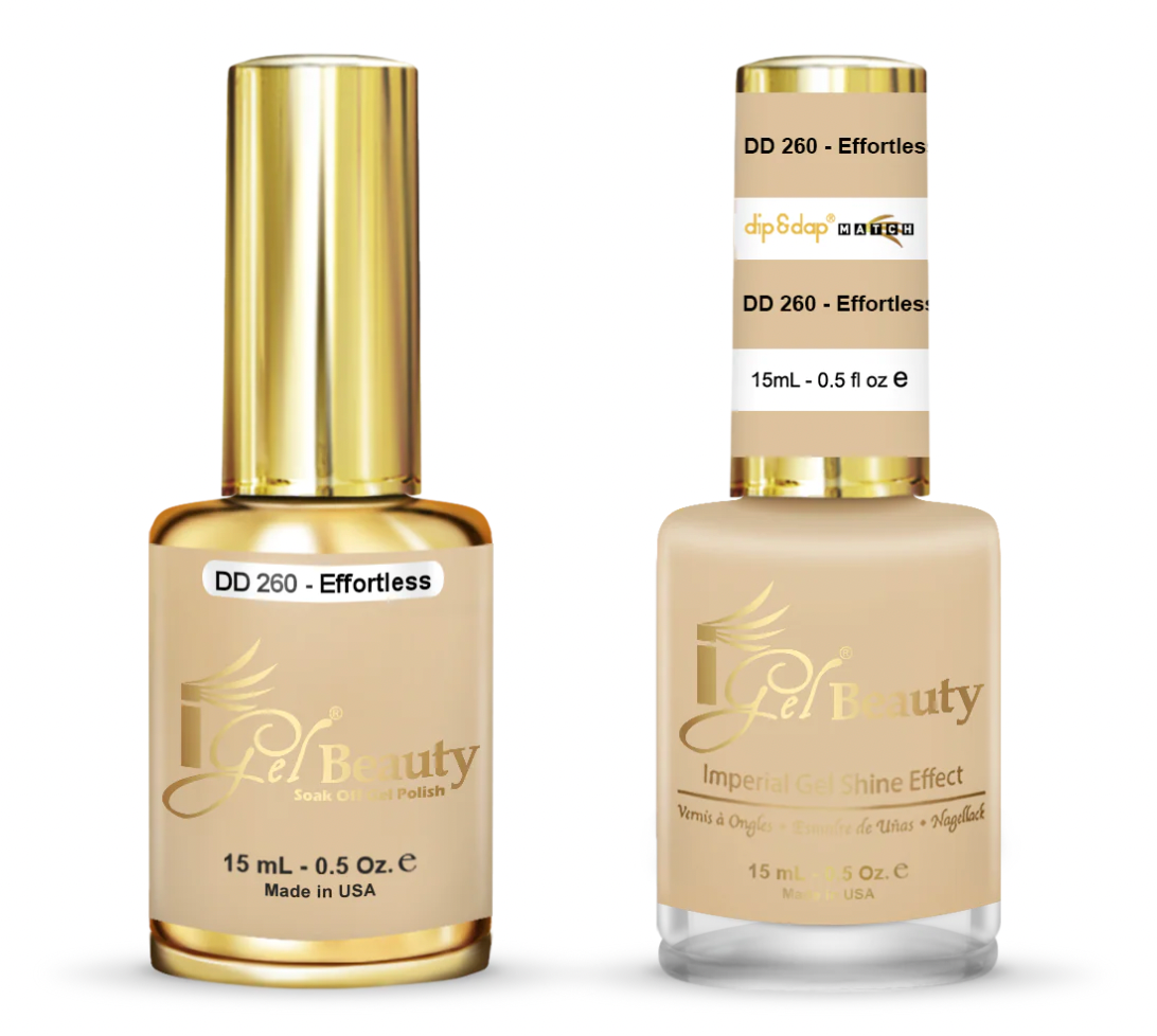 IGEL | GEL & NORMAL POLISH DUO - DD260 EFFORTLESS