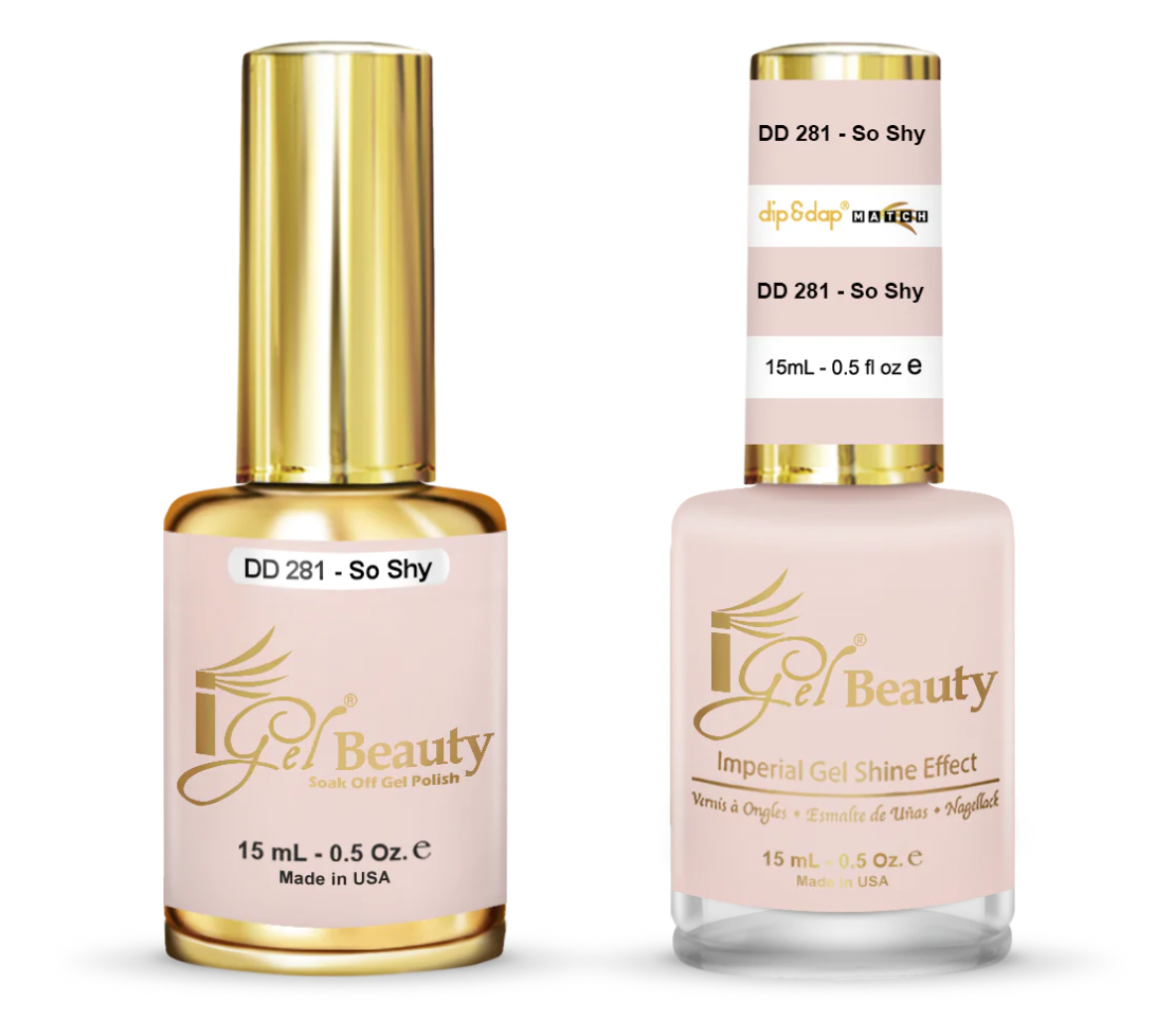 IGEL | GEL & NORMAL POLISH DUO - DD281 SO SHY