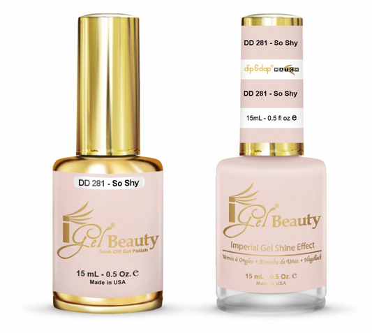 IGEL | GEL & NORMAL POLISH DUO - DD281 SO SHY