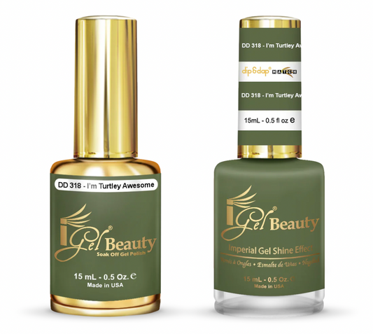 IGEL | GEL & NORMAL POLISH DUO - DD318 I'M TURTLEY AWESOME