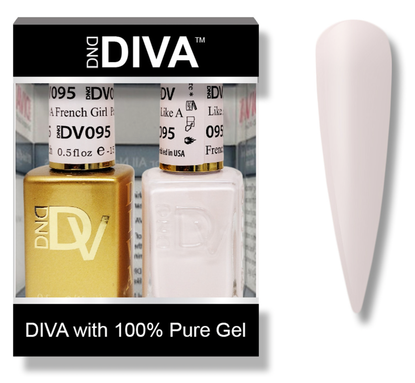 DND DIVA Gel & Lacquer Duo - DV #095 Paint Me Like A French Girl