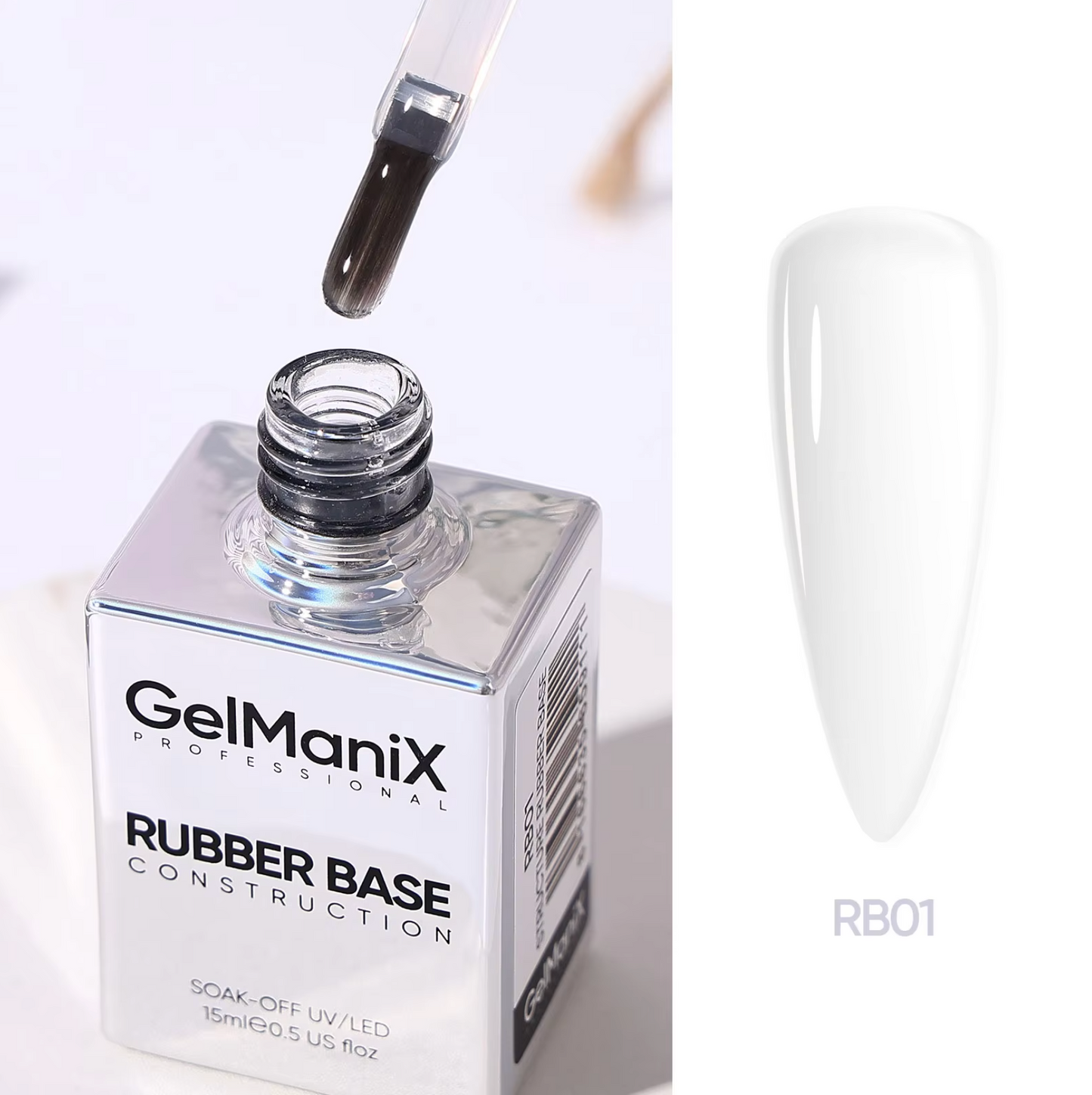 GelManiX Rubber Base Coat - 12 Colours Set