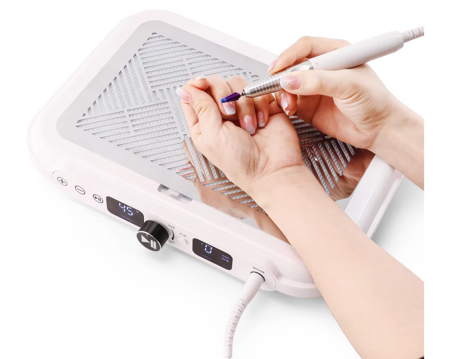 2 in 1 Nail Dust Collector with Brushless Drill Handle
