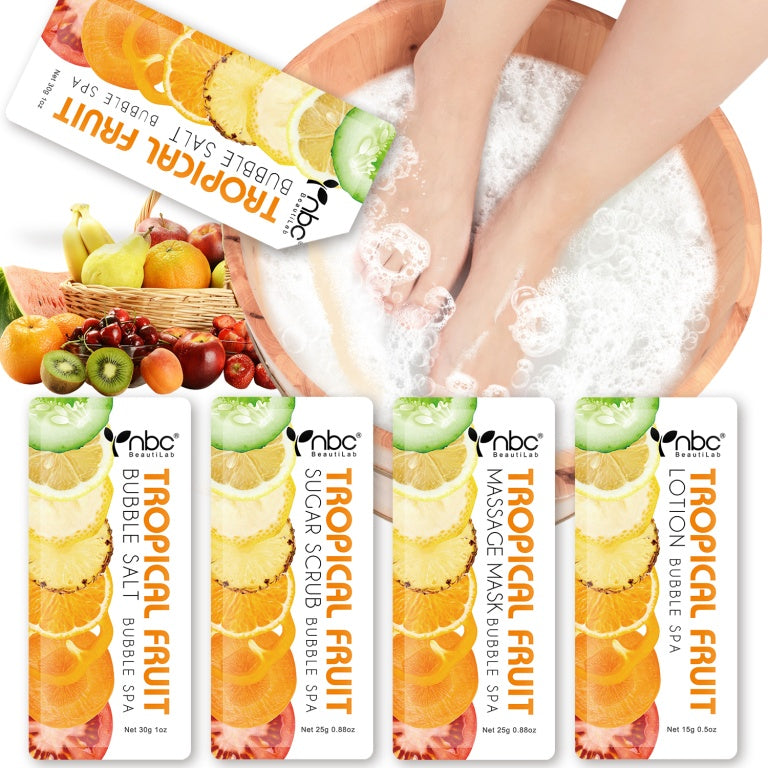 NBC Bubble World Spa 4-in-1 Pedicure kit - Tropical Fruit