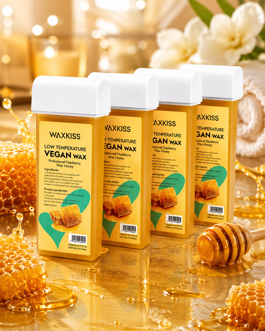 Waxkiss Vegan Wax - Honey Wax - 100g