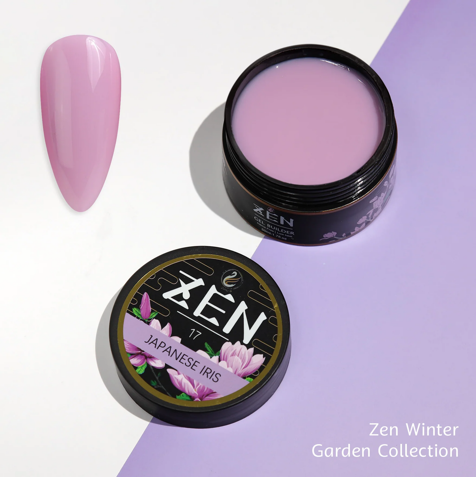 KaZEN Builder Hard Gel 17 Japanese Iris Winter Garden Collection