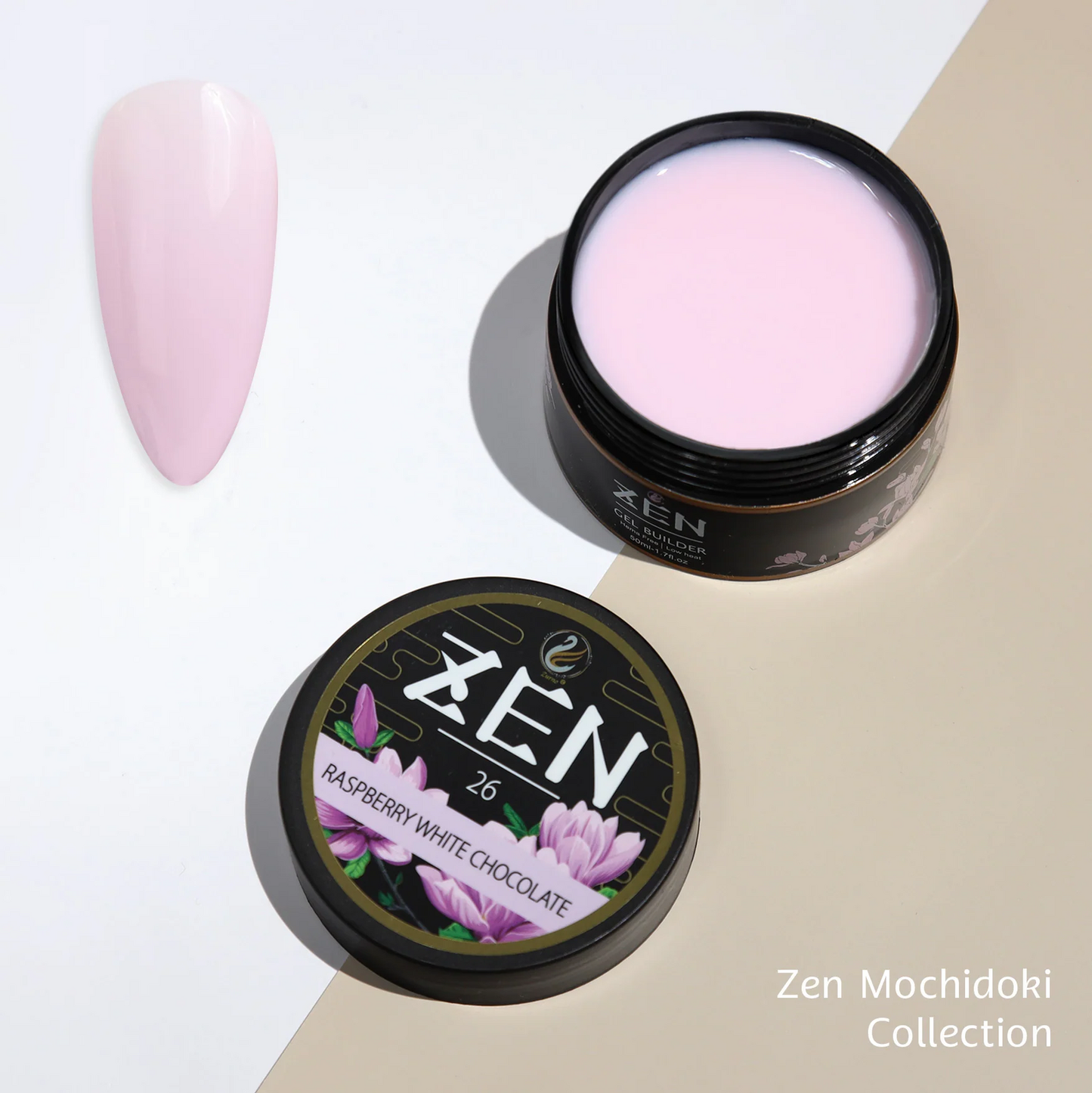 KaZEN| Builder Hard Gel -#26 - Raspberry white chocolate - Mochidoki Collection - 50ml