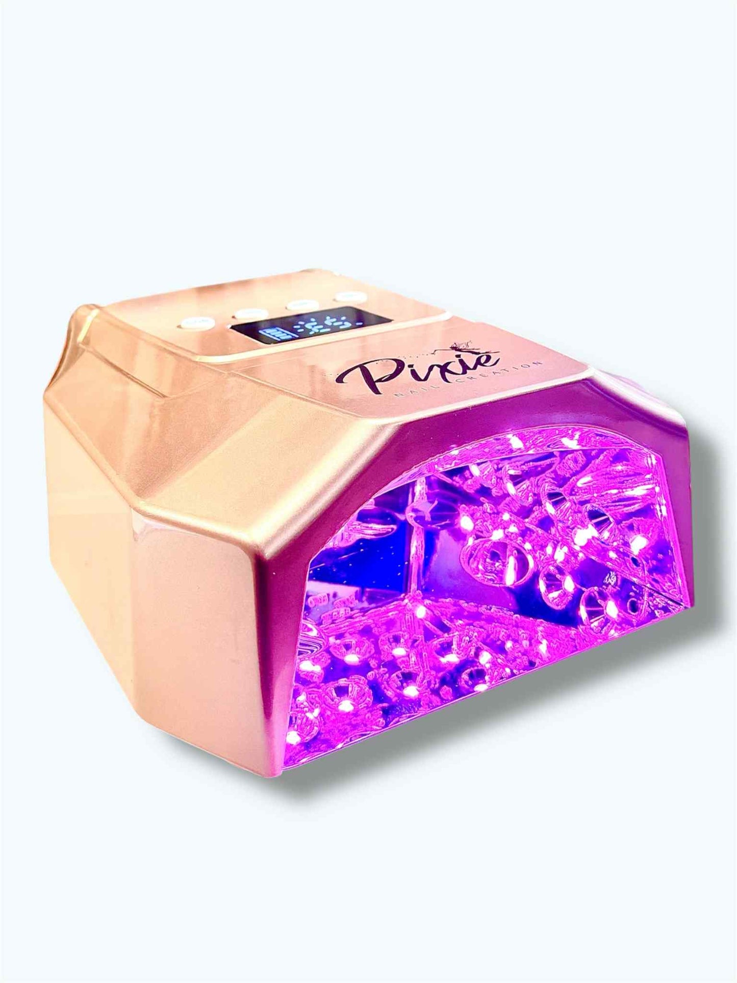 Pixie 96W Cordless Pro Cure LED NAIL Lamp - large curing space (LIGHT ROSE GOLD)