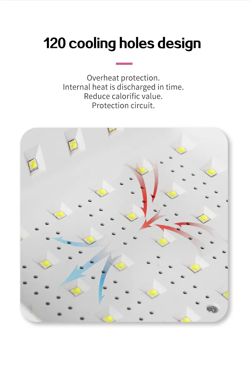 SNRQI T8 - 2 in 1 Hand Pillow Nail Lamp