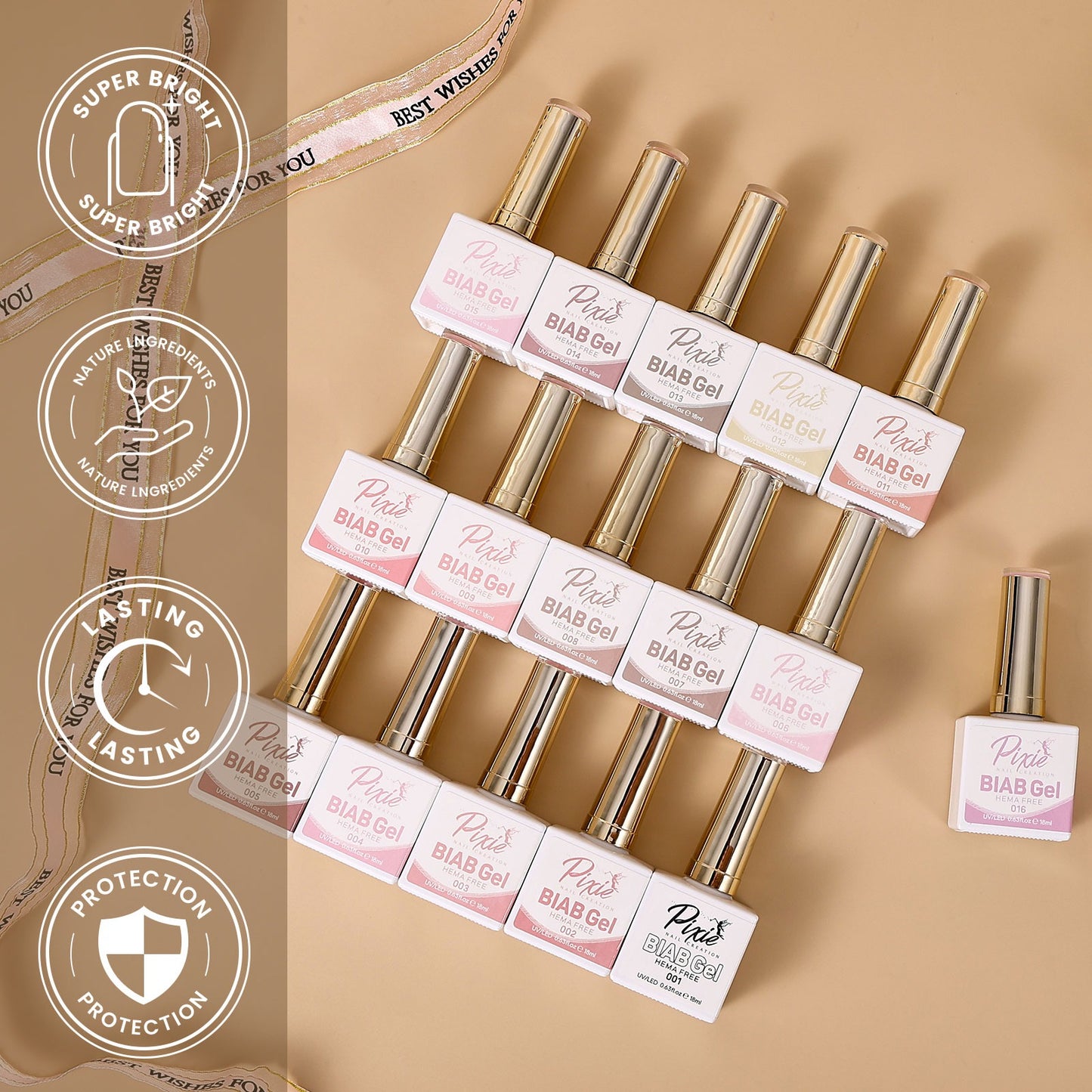 PIXIE | BIAB GEL HEMA FREE 18ML - BIAB #016