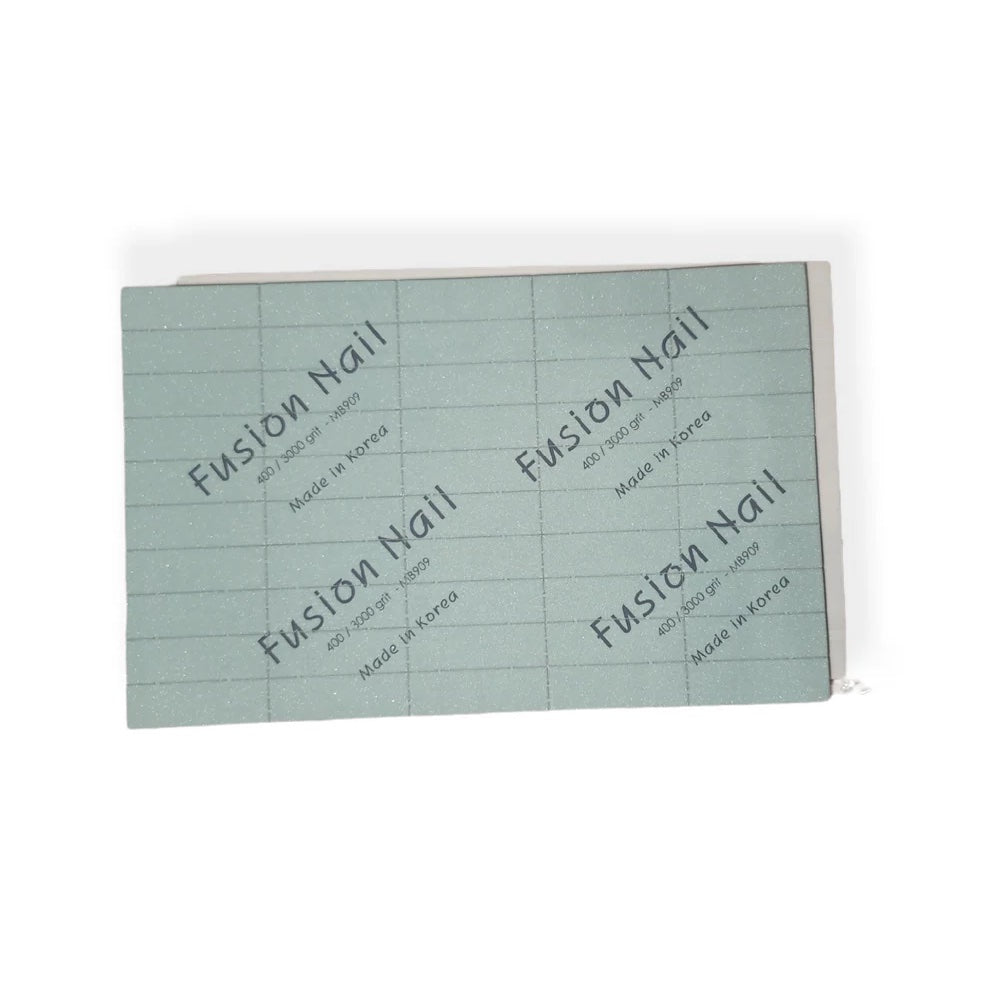 Fusion Nail Shining Buffer Sheet 400/3000 grit - Made in Korea