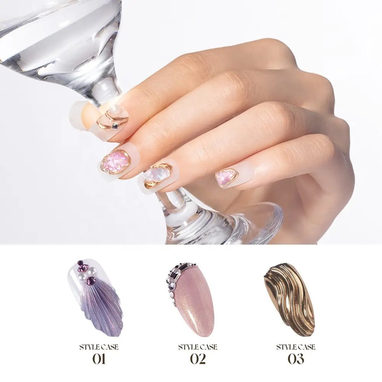 HANG Non Wipe Rhinestone Gel with Brush UV/Led 0.5oz