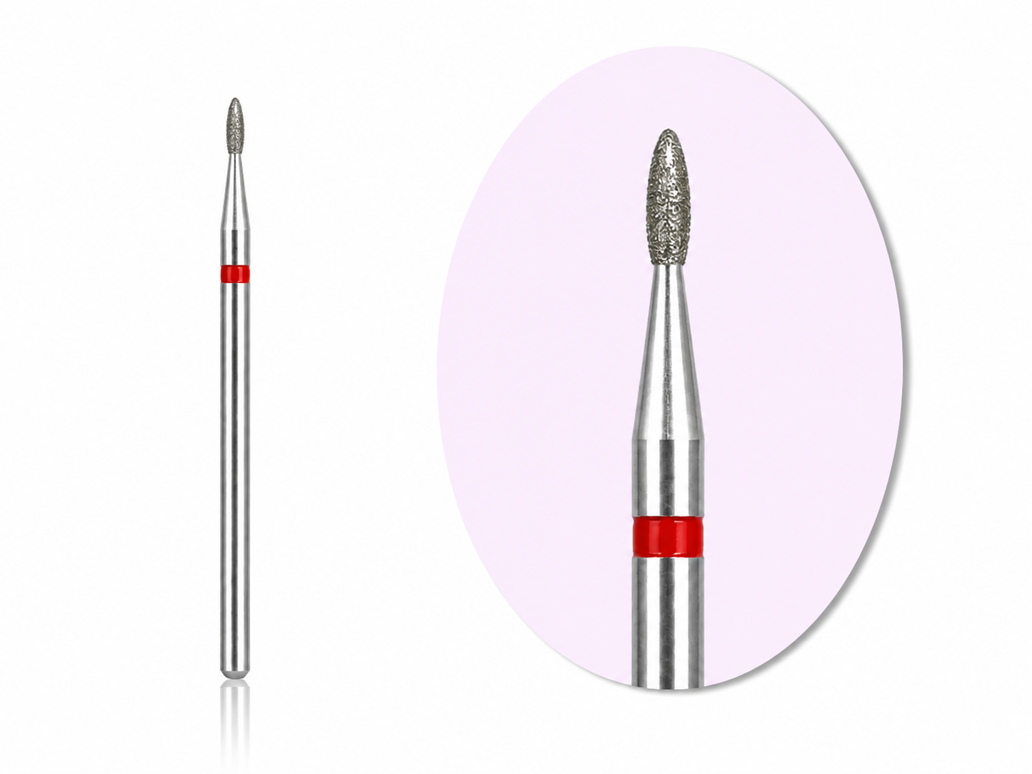 FINE- DIAMOND FLAME NAIL BIT 1.6MM