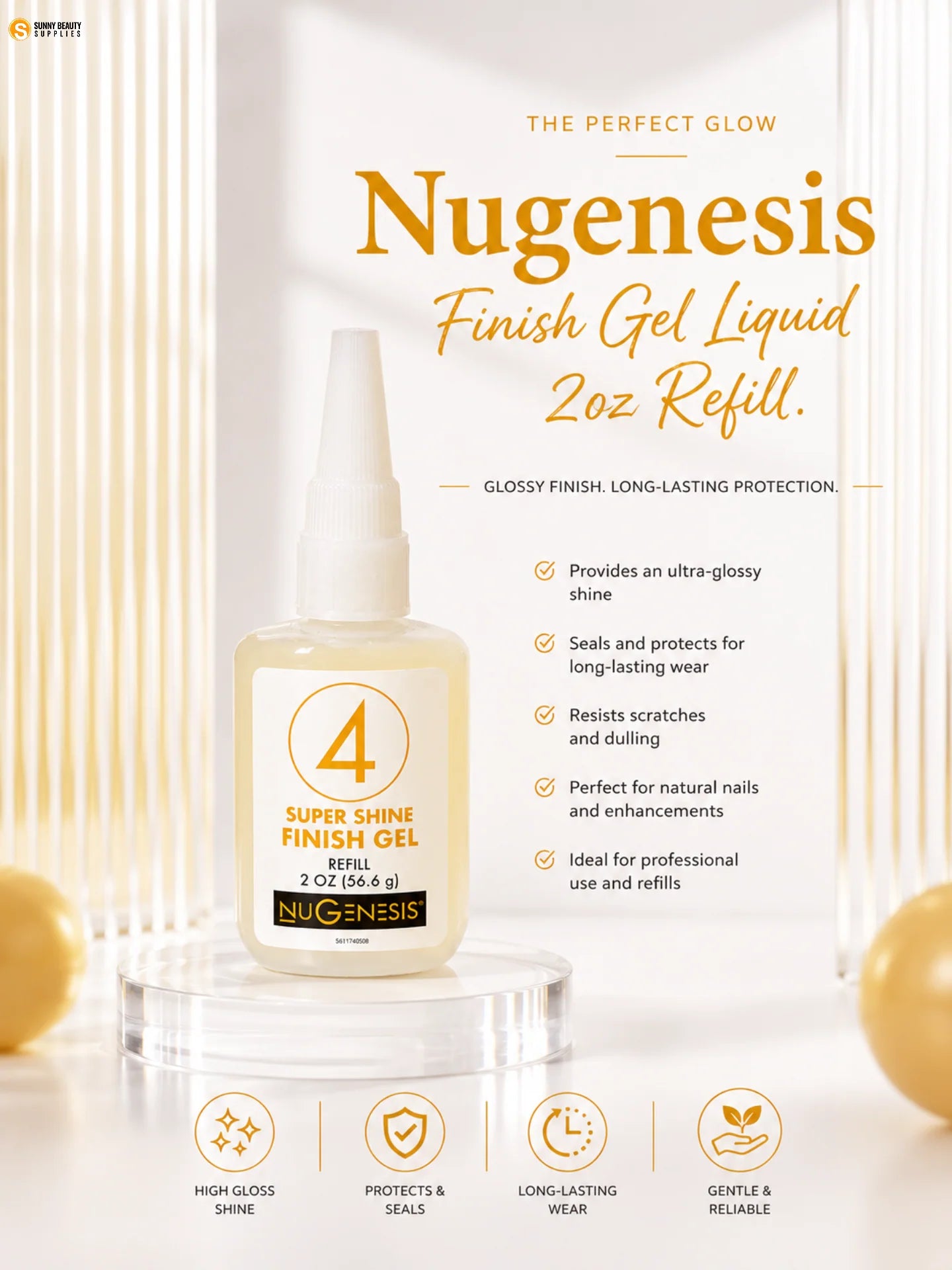 NUGENESIS - Super Shine Finish Gel #4 ( Refill )